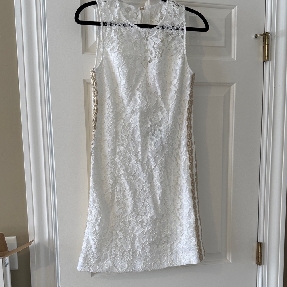 Lilly Pulitzer Mila Shift White Lace Dress - Picture 4 of 5